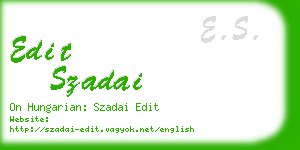 edit szadai business card